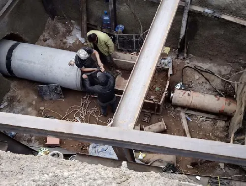 公路地下水泥管道施工
